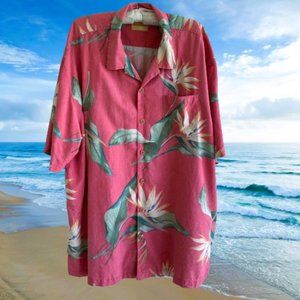 Tommy Bahama Birds of Paradise 100% Silk in Men's XXL/TTG